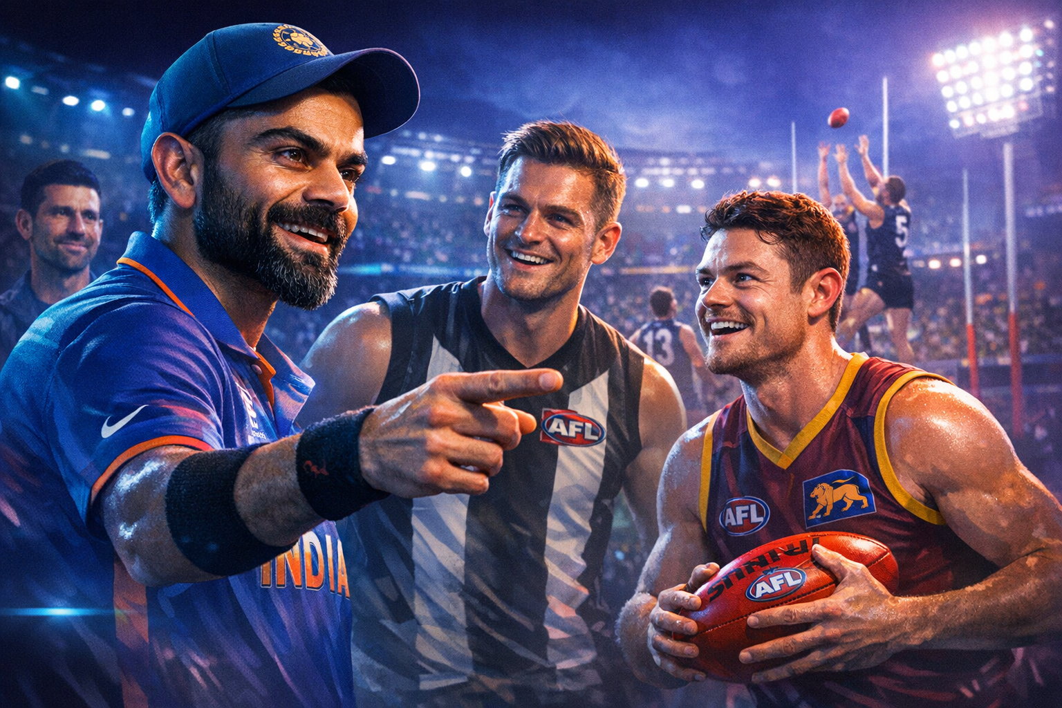 Virat Kohli Captivates AFL Figures with Global Star Power