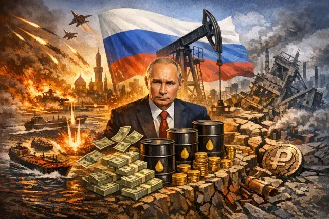 Russia Cashes In on Middle East War While Its Own Economy Fractures