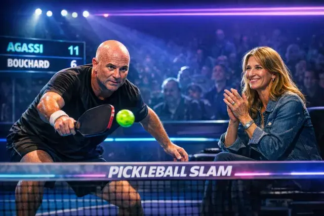 Andre Agassi Dominates Pickleball Slam 4 with Steffi Graf's Rare Courtside Support